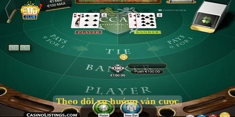 Theo dõi xu hướng ván cược